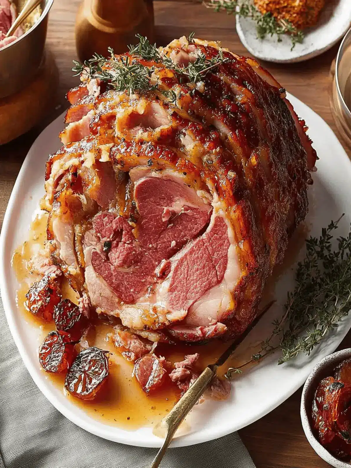Bourbon-Glazed Ham