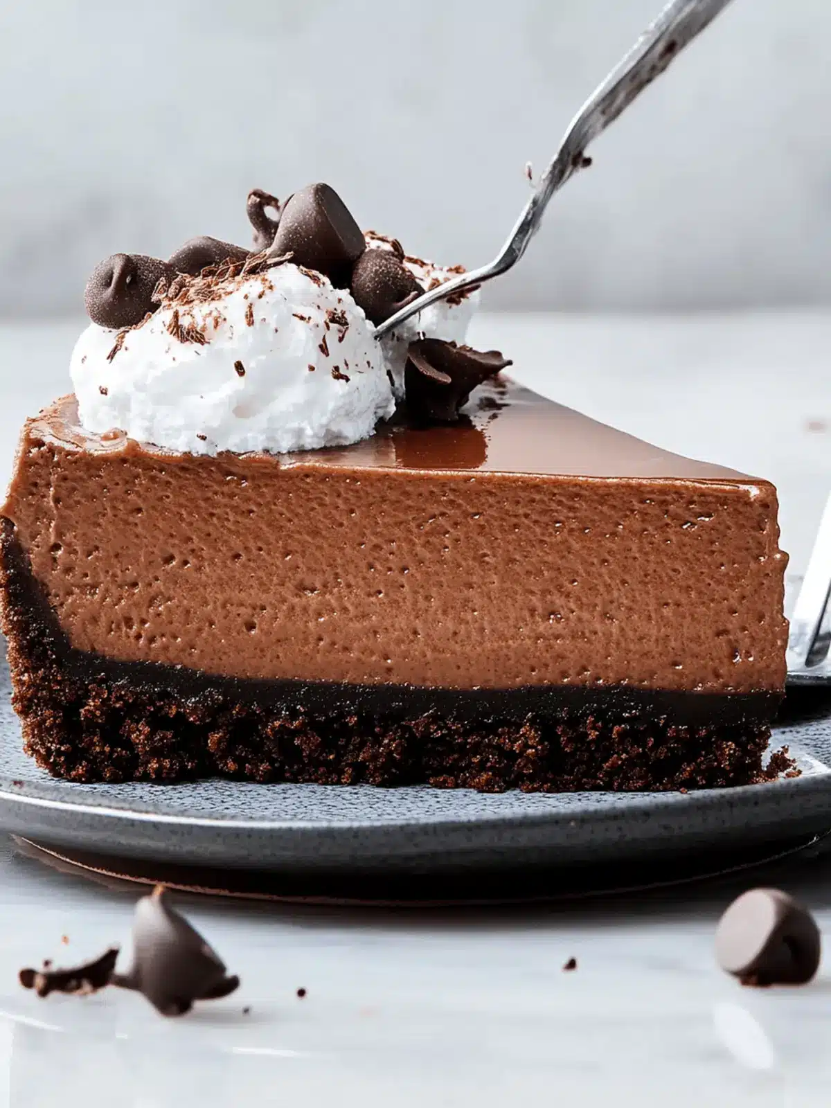 Decadent Chocolate Cheesecake with Oreo Crust Bliss 5 Chocolate Cheesecake