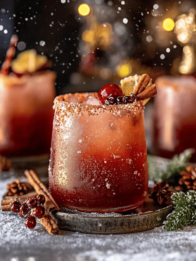 Whoville’s Spiced Up Christmas Margarita (with mocktail)