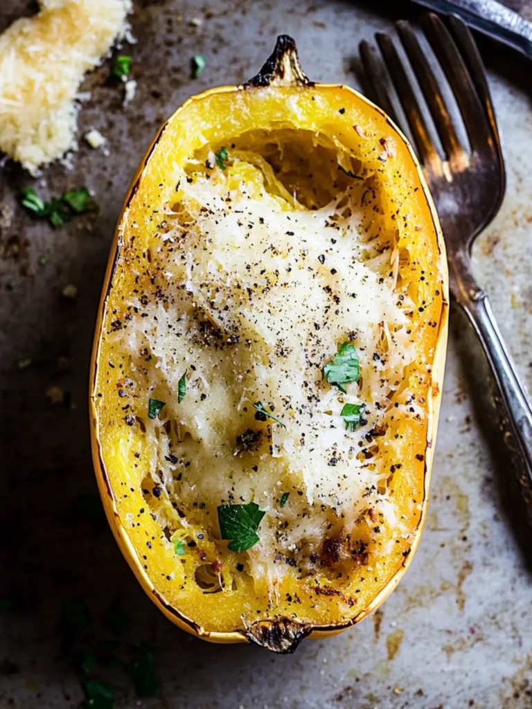 Cacio e Pepe Spaghetti Squash: A Cozy Low-Carb Comfort Meal 4 Cacio e Pepe Spaghetti Squash