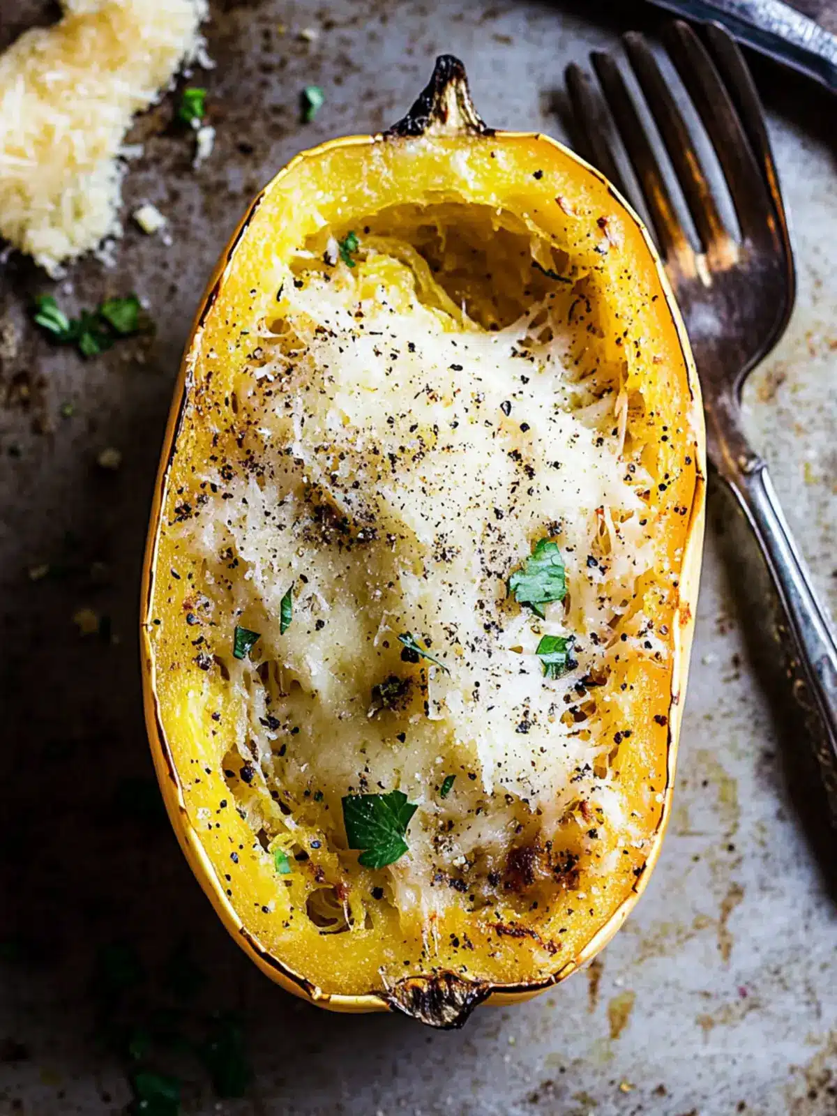 Cacio e Pepe Spaghetti Squash: A Cozy Low-Carb Comfort Meal 4 Cacio e Pepe Spaghetti Squash