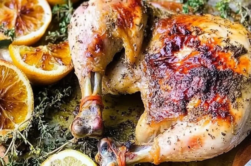 Roasted Chicken with Allspice and Citrus