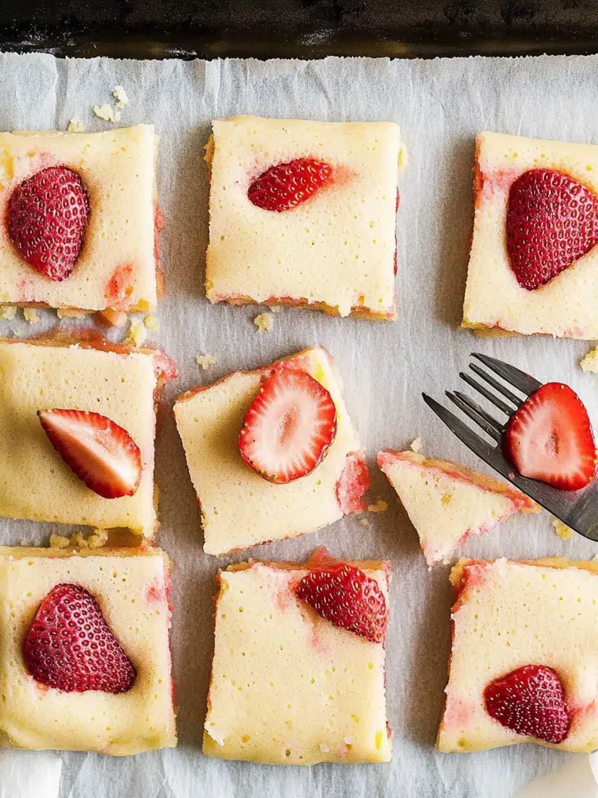Strawberry Sheet Pan Pancakes