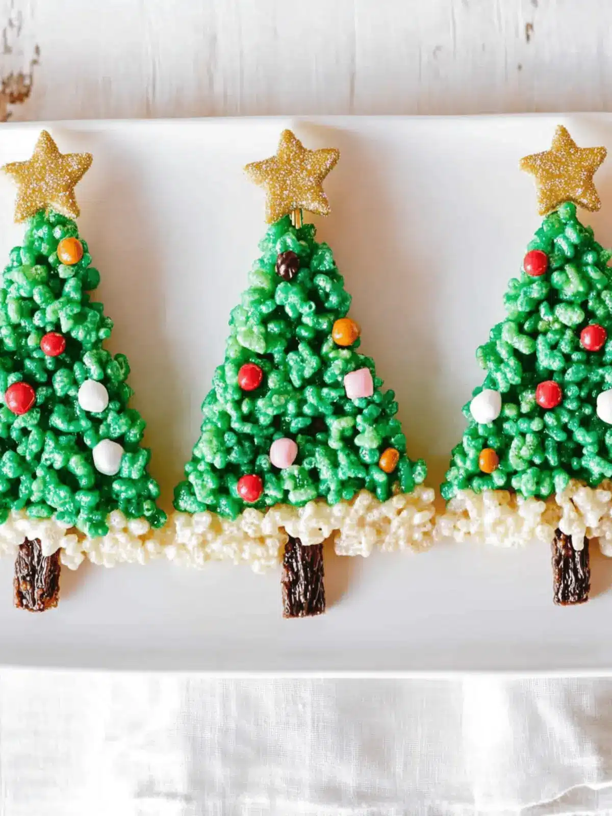 Rice Krispie Christmas Trees
