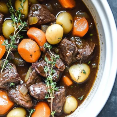 Crock Pot Beef Bourguignon: Easy Gourmet Comfort at Home 10 Crock Pot Beef Bourguignon