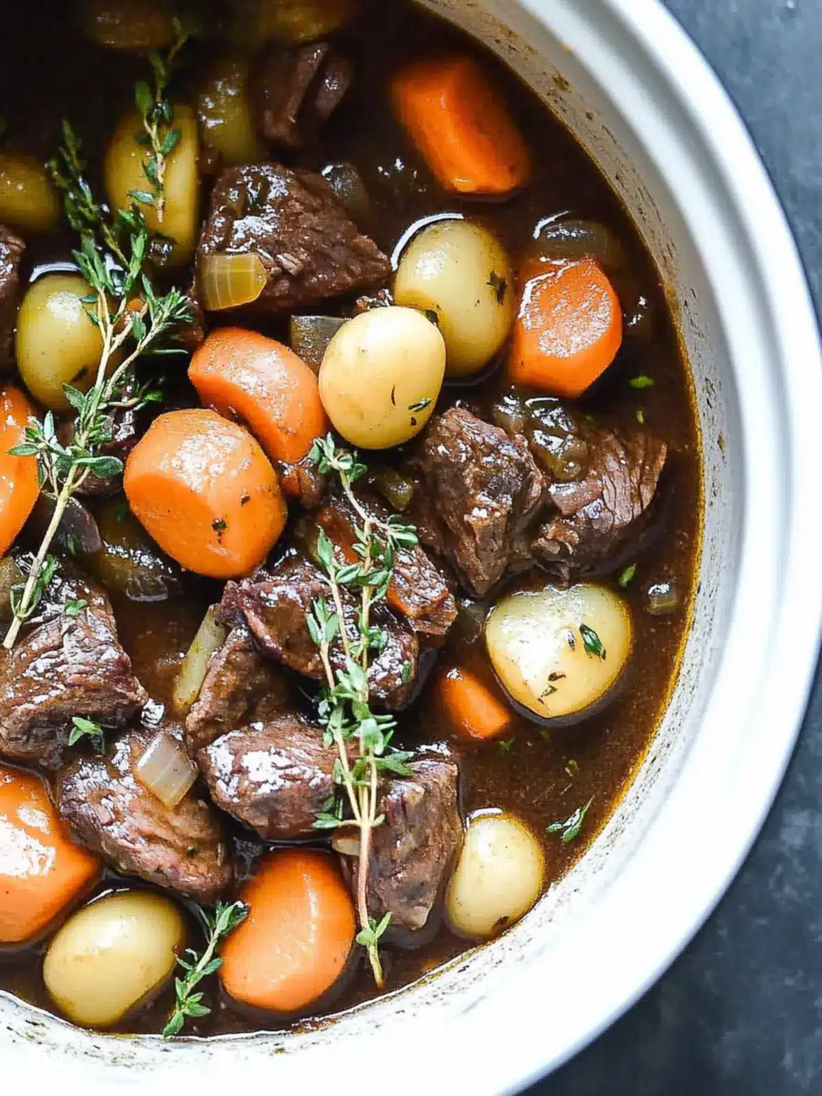 Crock Pot Beef Bourguignon: Easy Gourmet Comfort at Home 5 Crock Pot Beef Bourguignon
