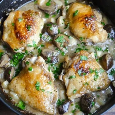 Chicken Thighs Marsala