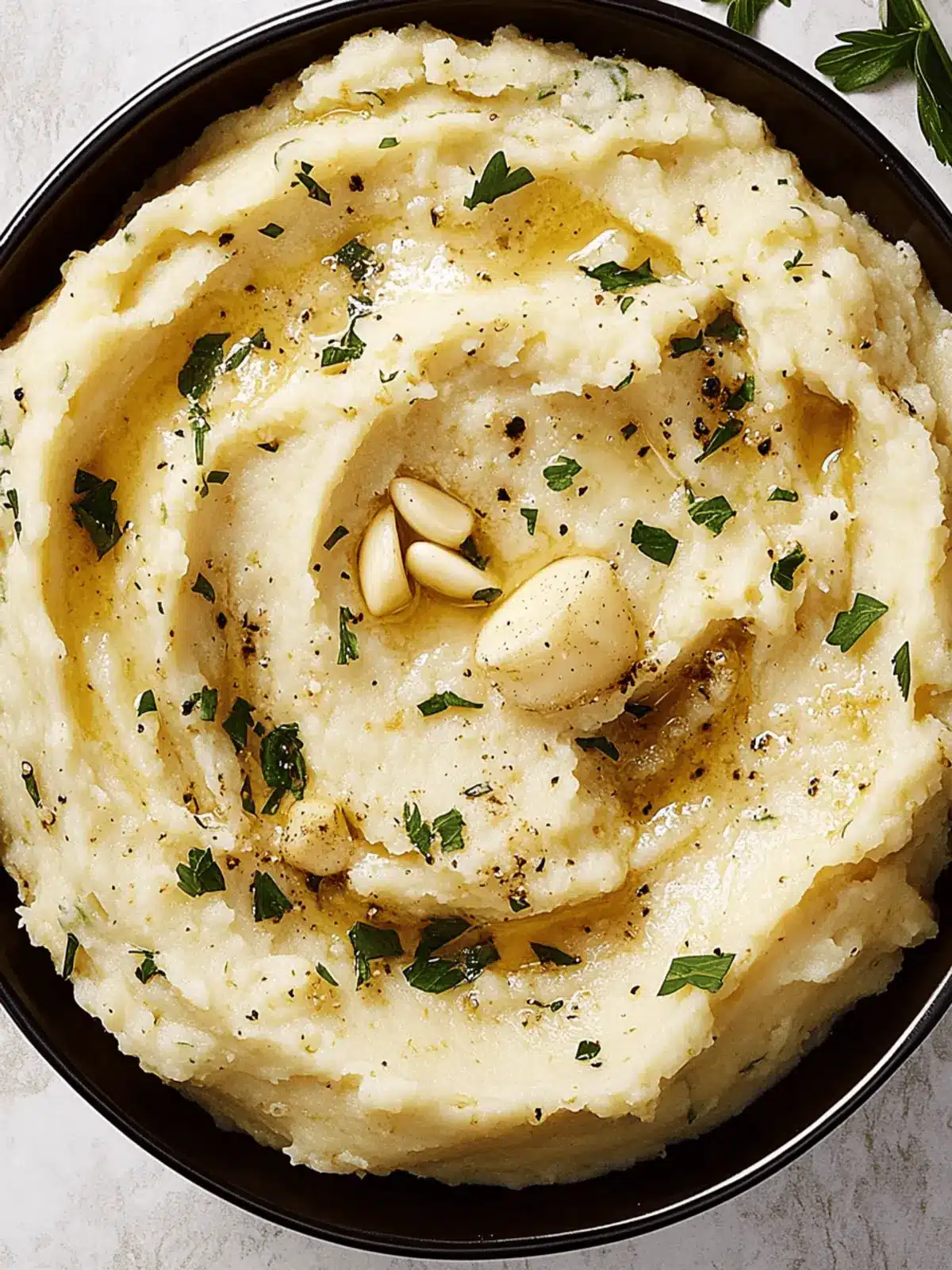 Creamy Garlic Mashed Potatoes with Balsamic Bliss 3 Garlic Mashed Potatoes