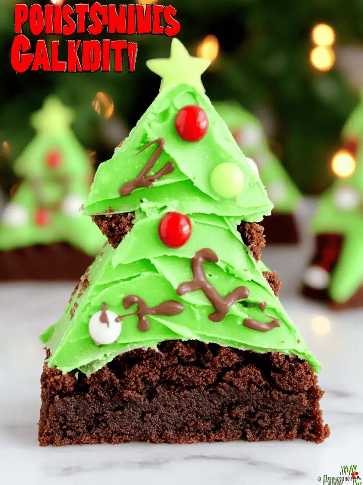 Festive Christmas Tree Brownies that WOW Your Holiday! 5 Christmas Tree Brownies