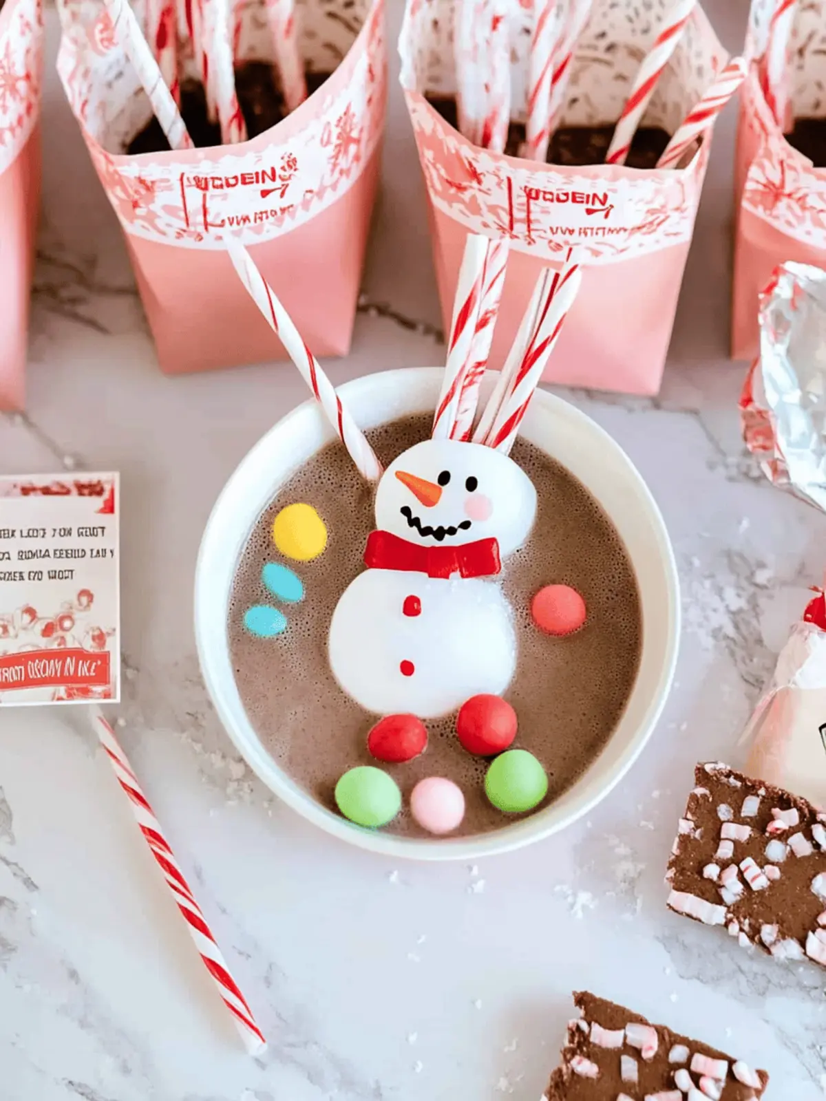 Snowman Soup Christmas Favors