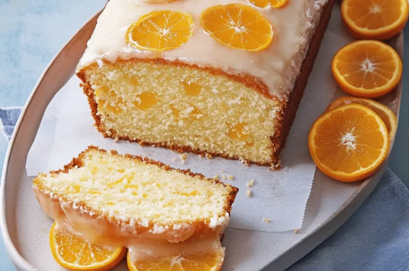 Clementine Cake with Candied Orange Slices