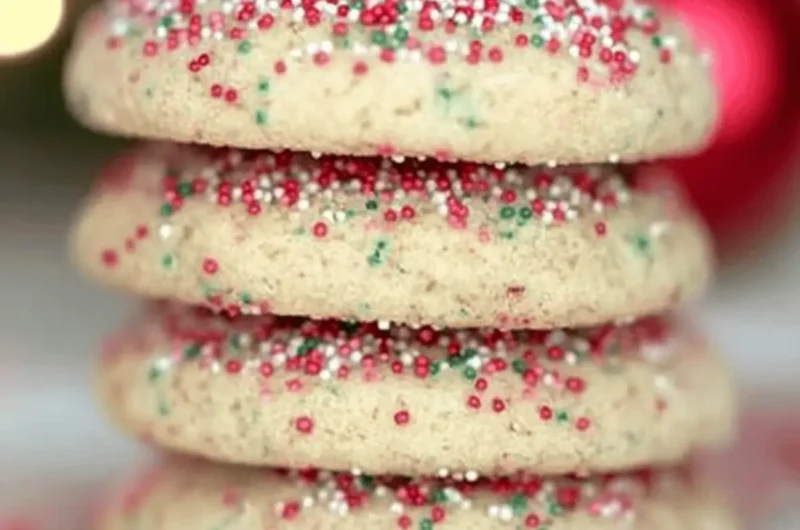 Soft Christmas Sprinkle Cookies