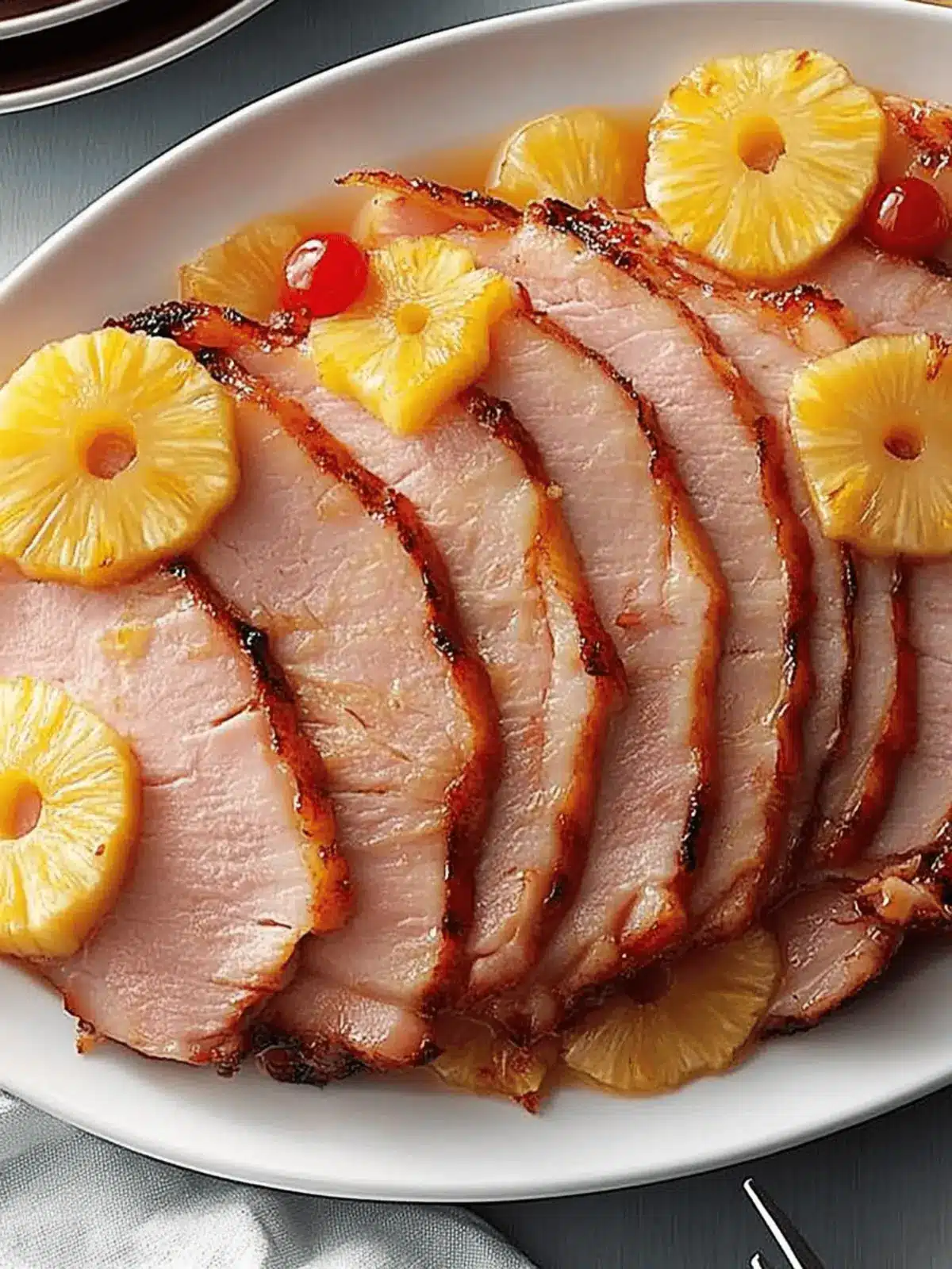 Baked Ham with Pineapple