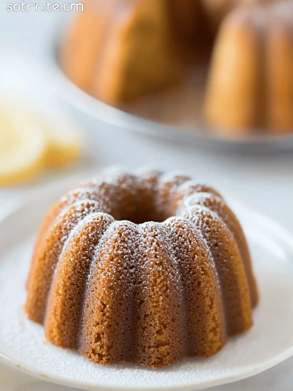 Sweet Rice Mini Bundt Cake with Freshly Milled Sweet Rice Flour