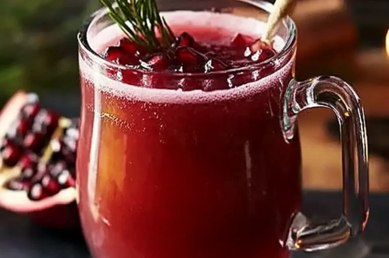 Mulled pomegranate juice