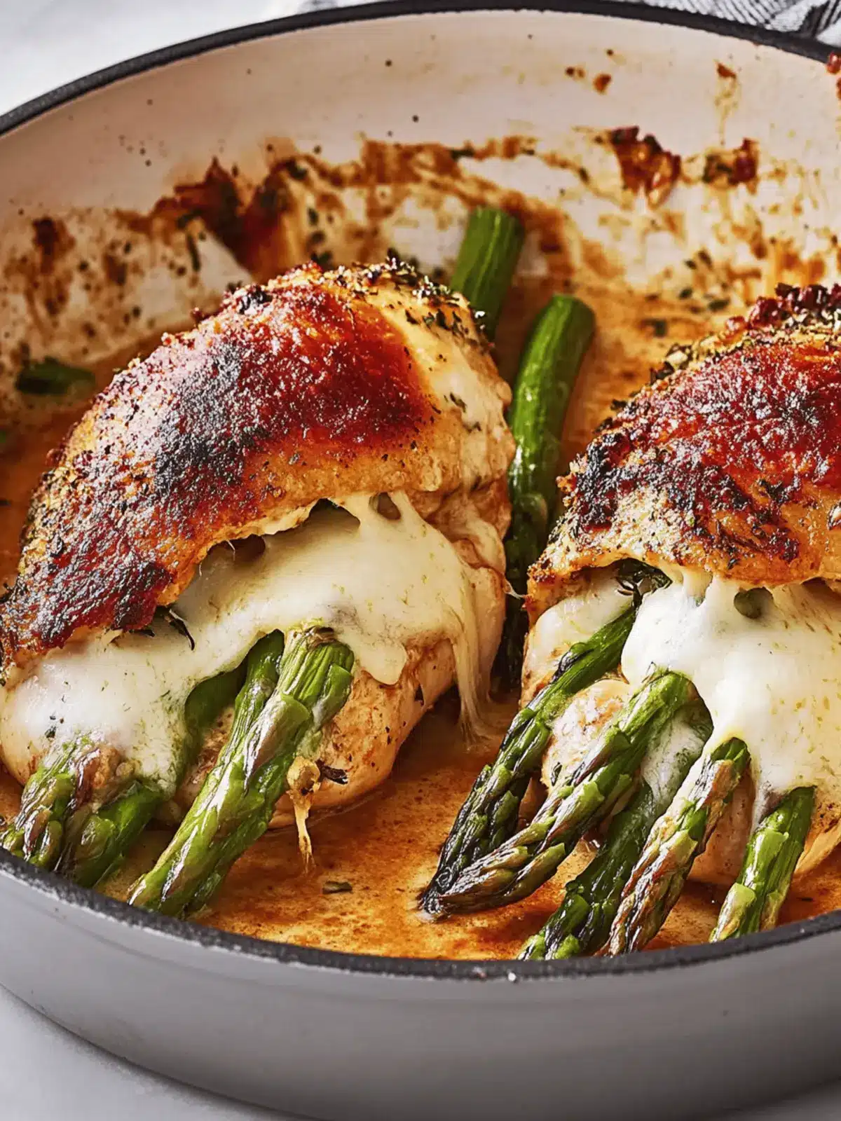 Cheesy Asparagus Stuffed Chicken