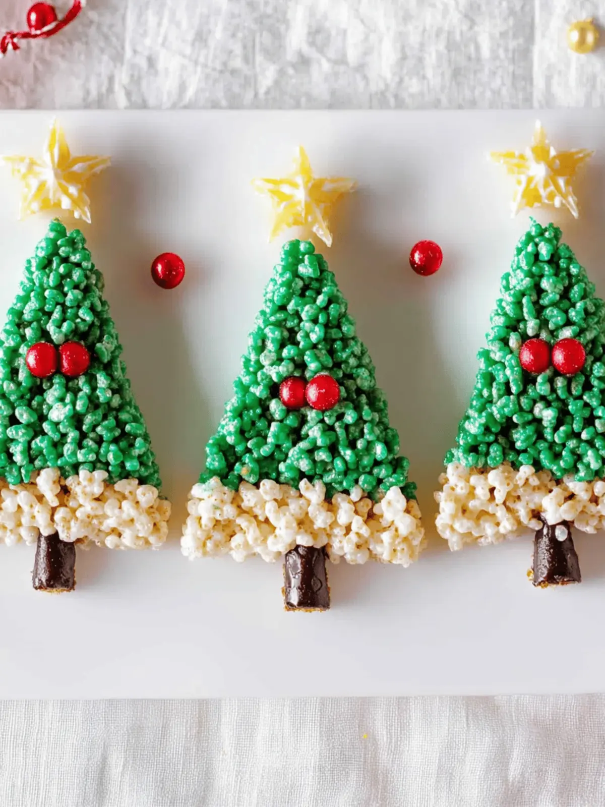 Rice Krispie Christmas Trees