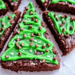 Christmas Tree Brownies (Choc Mint Brownies)