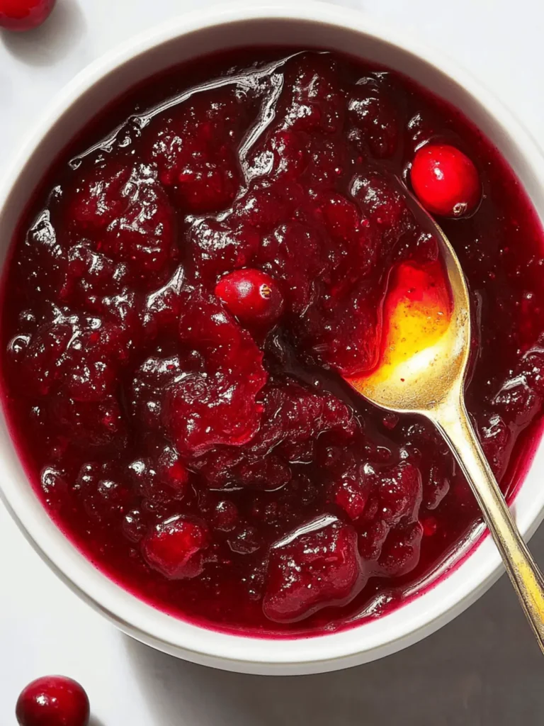 Deliciously Easy Homemade Cranberry Sauce for Holidays 4 Homemade Cranberry Sauce