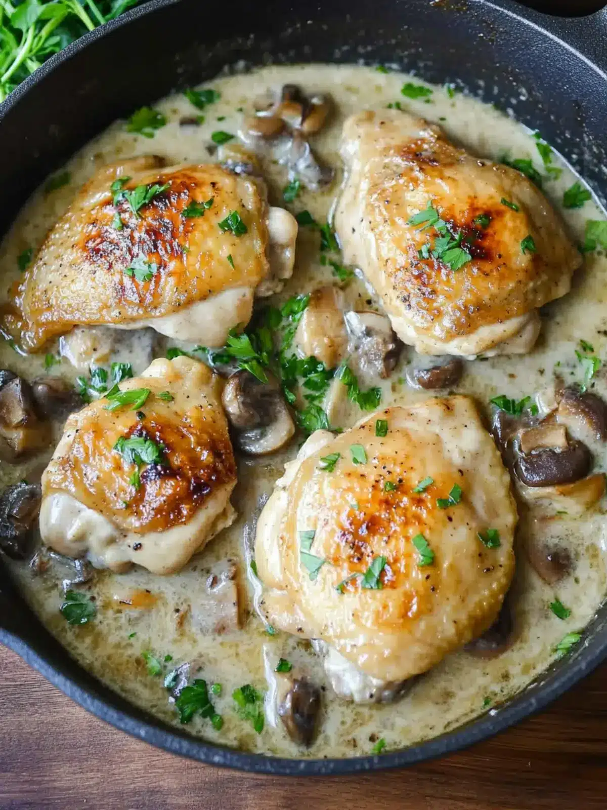 Savory Chicken Thighs Marsala in One Skillet Tonight 3 Chicken Thighs Marsala