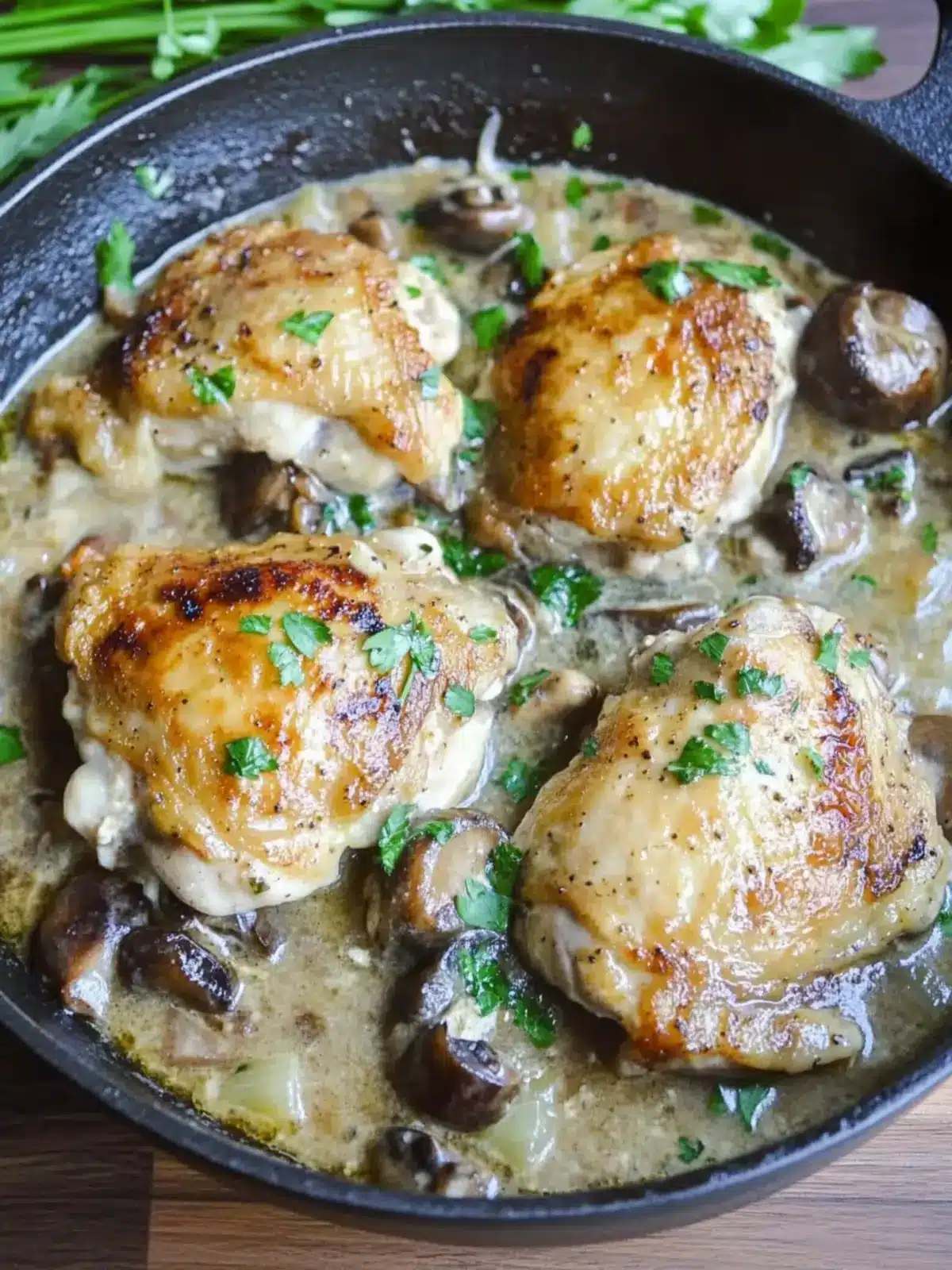 Chicken Thighs Marsala