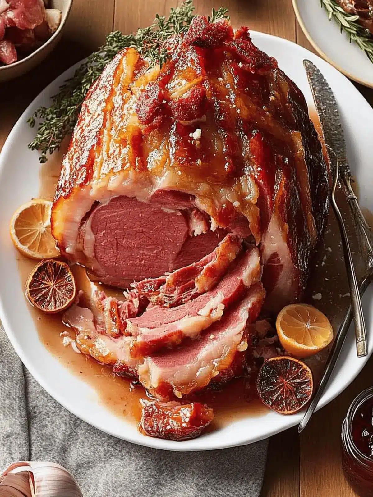 Bourbon-Glazed Ham