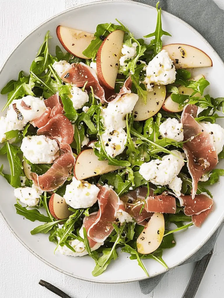 Prosciutto, Pear & Burrata Salad