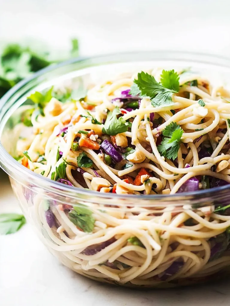Thai Spaghetti Salad ~ a fan favorite pasta salad!