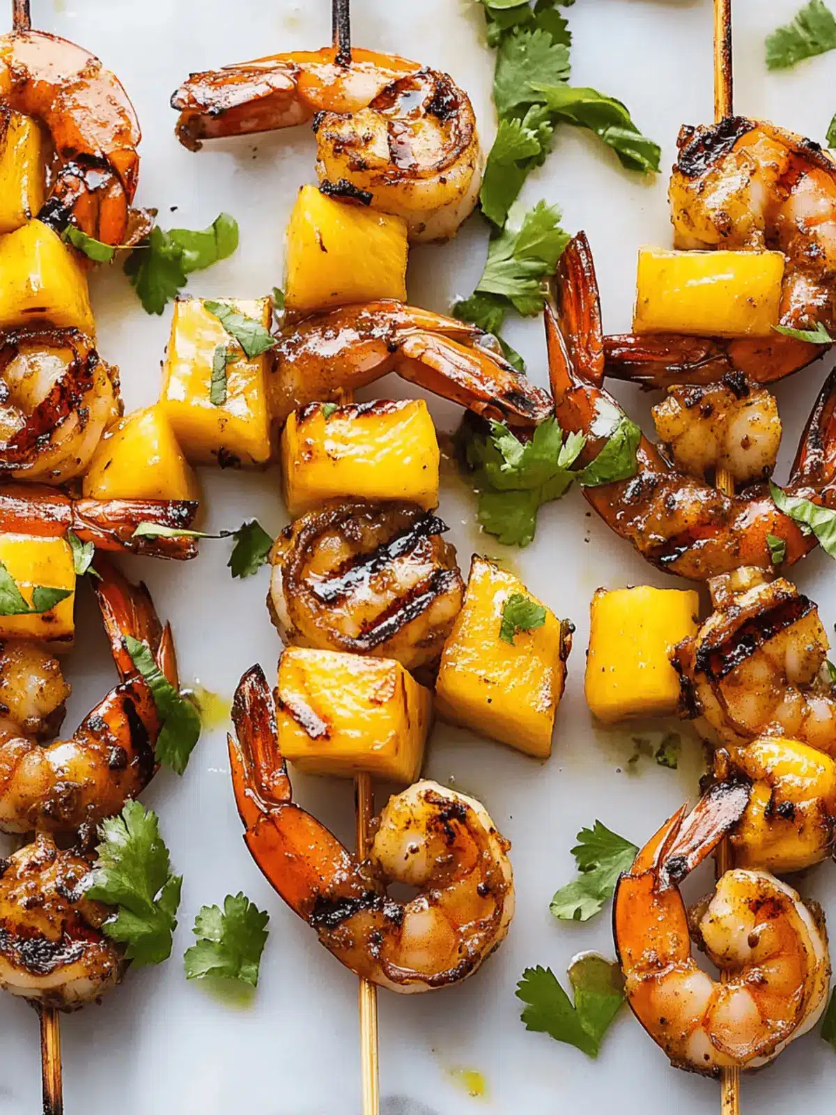 Grilled Shrimp & Mango Skewers