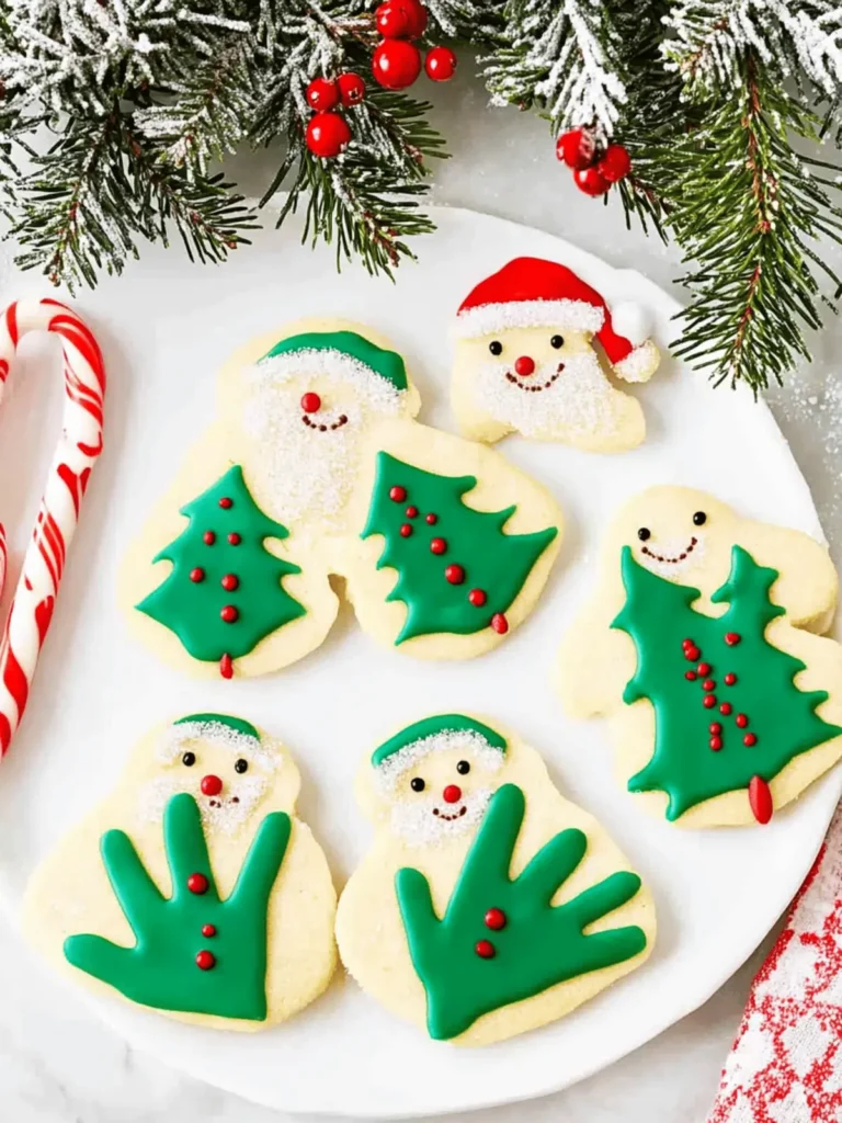 Fun Christmas Cookies | Handprint Sugar Cookies for the Holidays