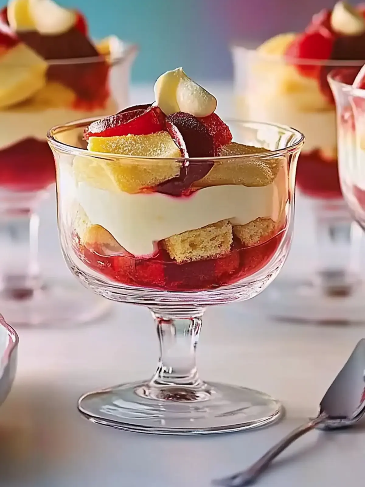 Irresistible Bakewell Trifles with Cherry and Almond Magic 2 Bakewell trifles