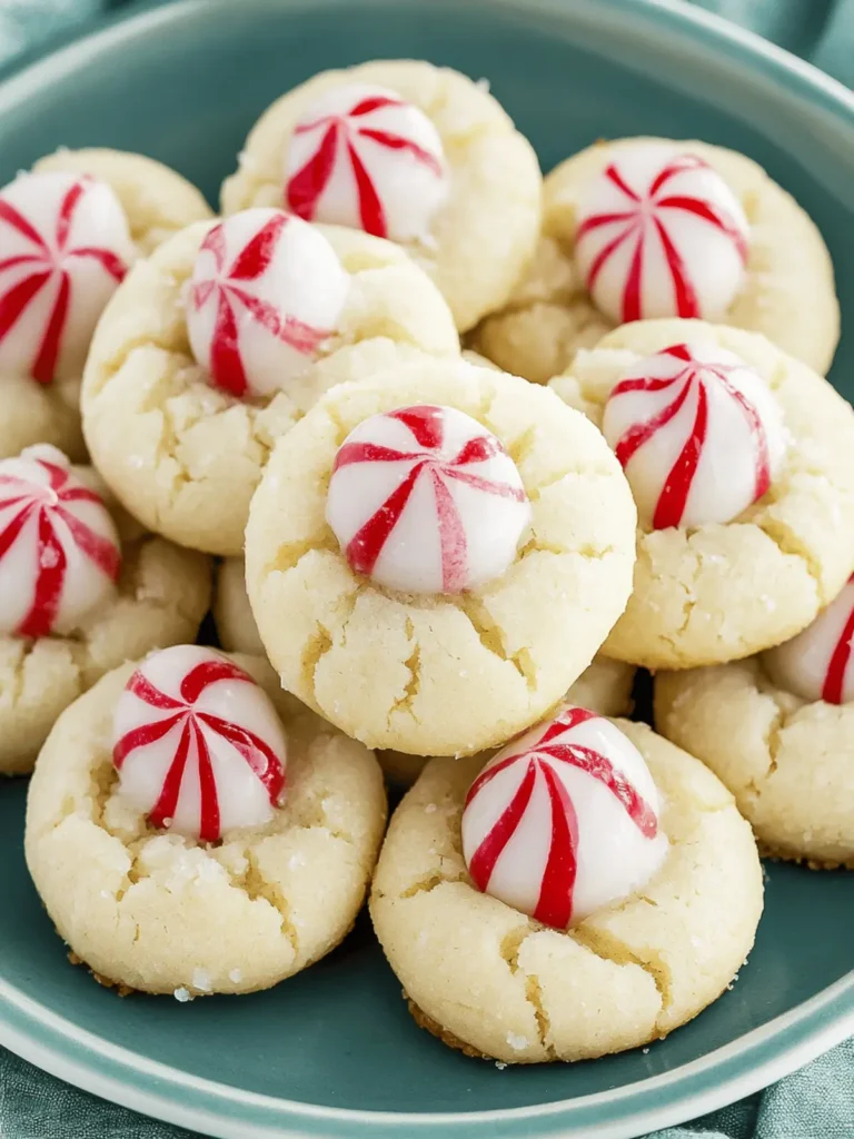 Peppermint Kiss Cookies