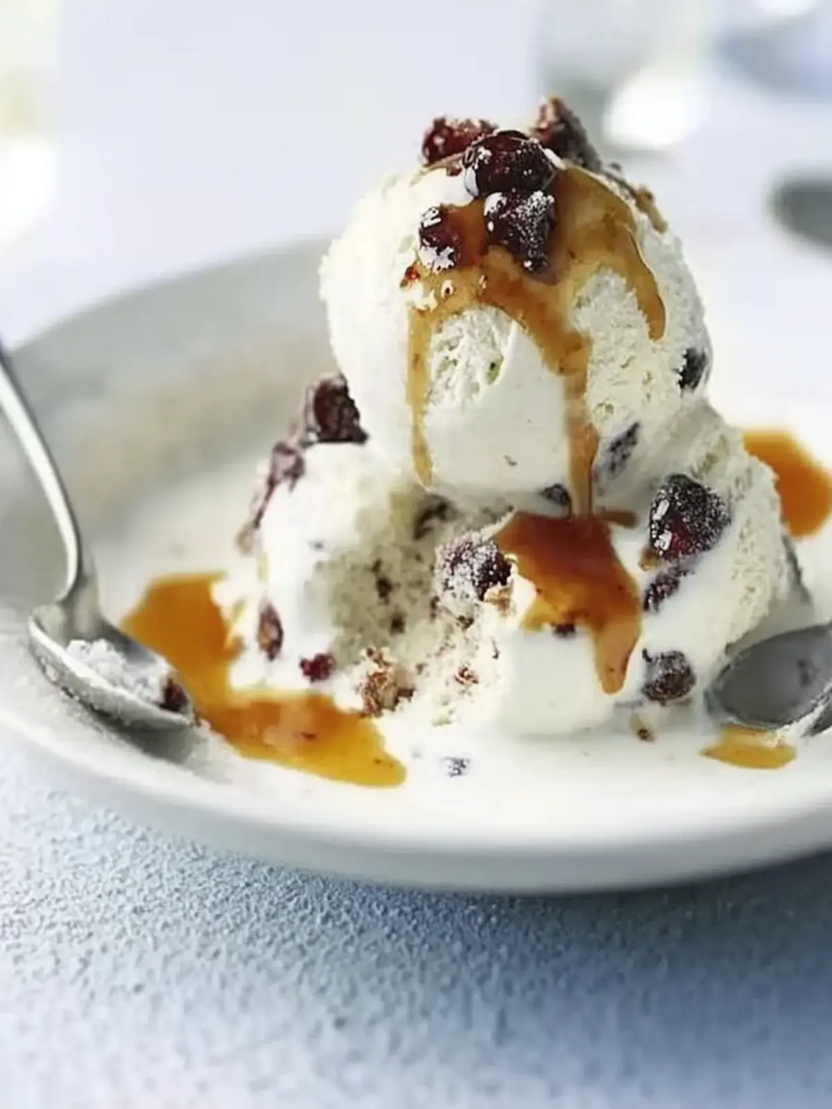 Christmas pud ice cream