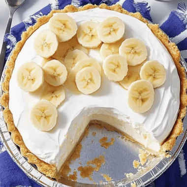 Banana Cream Pie with Pudding