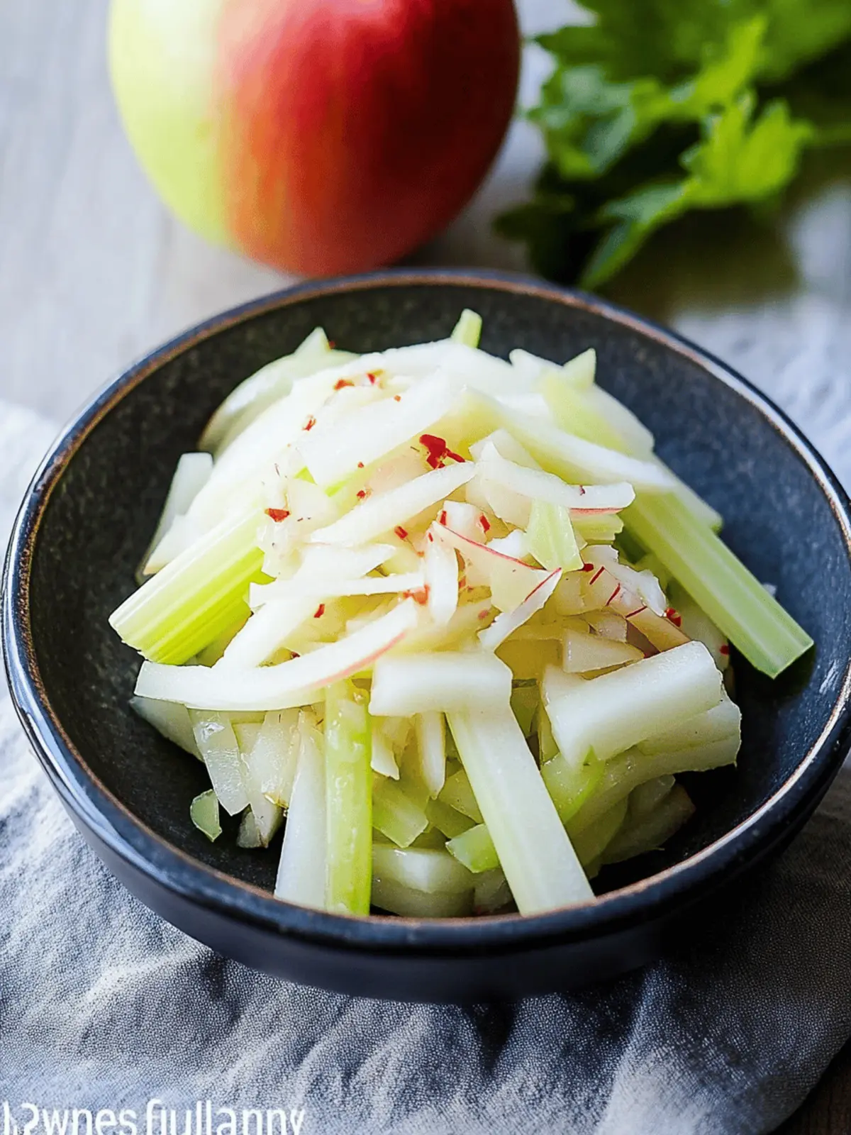 Apple Onion Celery Salad – Korean Style