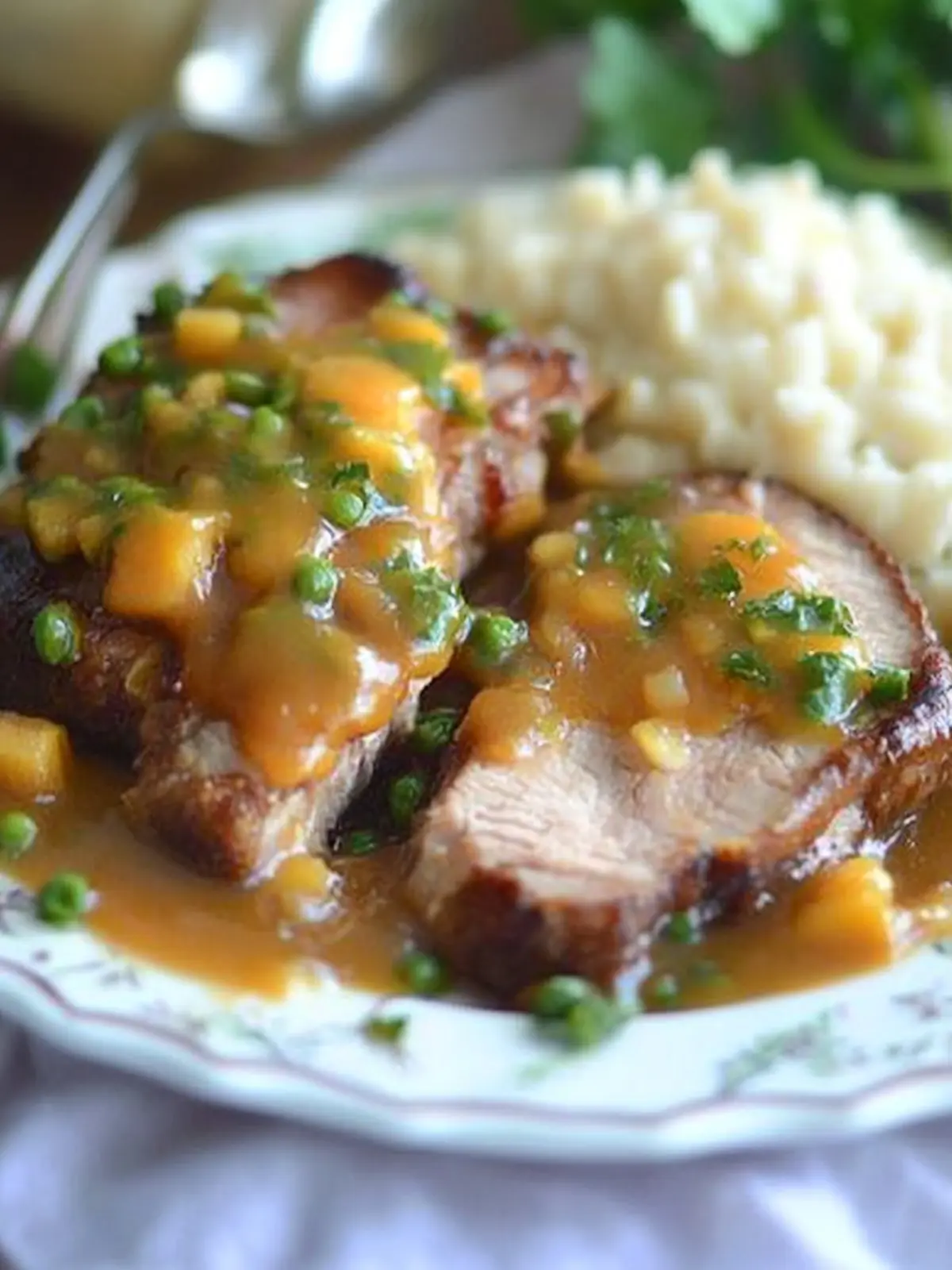 Slow Cooked Peach Barbecue Smothered Pork Chops for Easy Dining 5 Slow Cooked Peach Barbecue Smothered Pork Chops