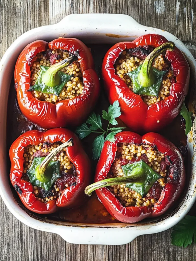 Spiced Lamb and Couscous Stuffed Peppers for a Cozy Dinner 2 Spiced Lamb and Couscous Stuffed Peppers
