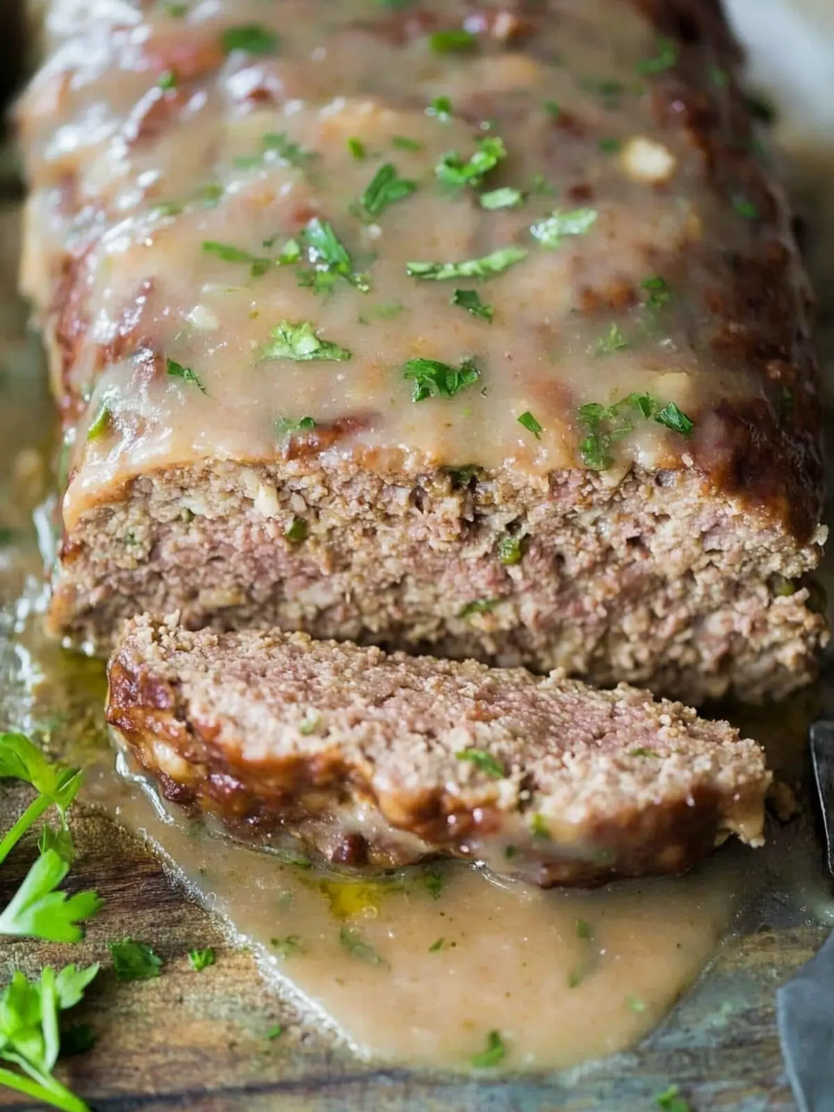 Mouthwatering 1770 House Meatloaf with Garlic Gravy Delight 3 1770 House Meatloaf