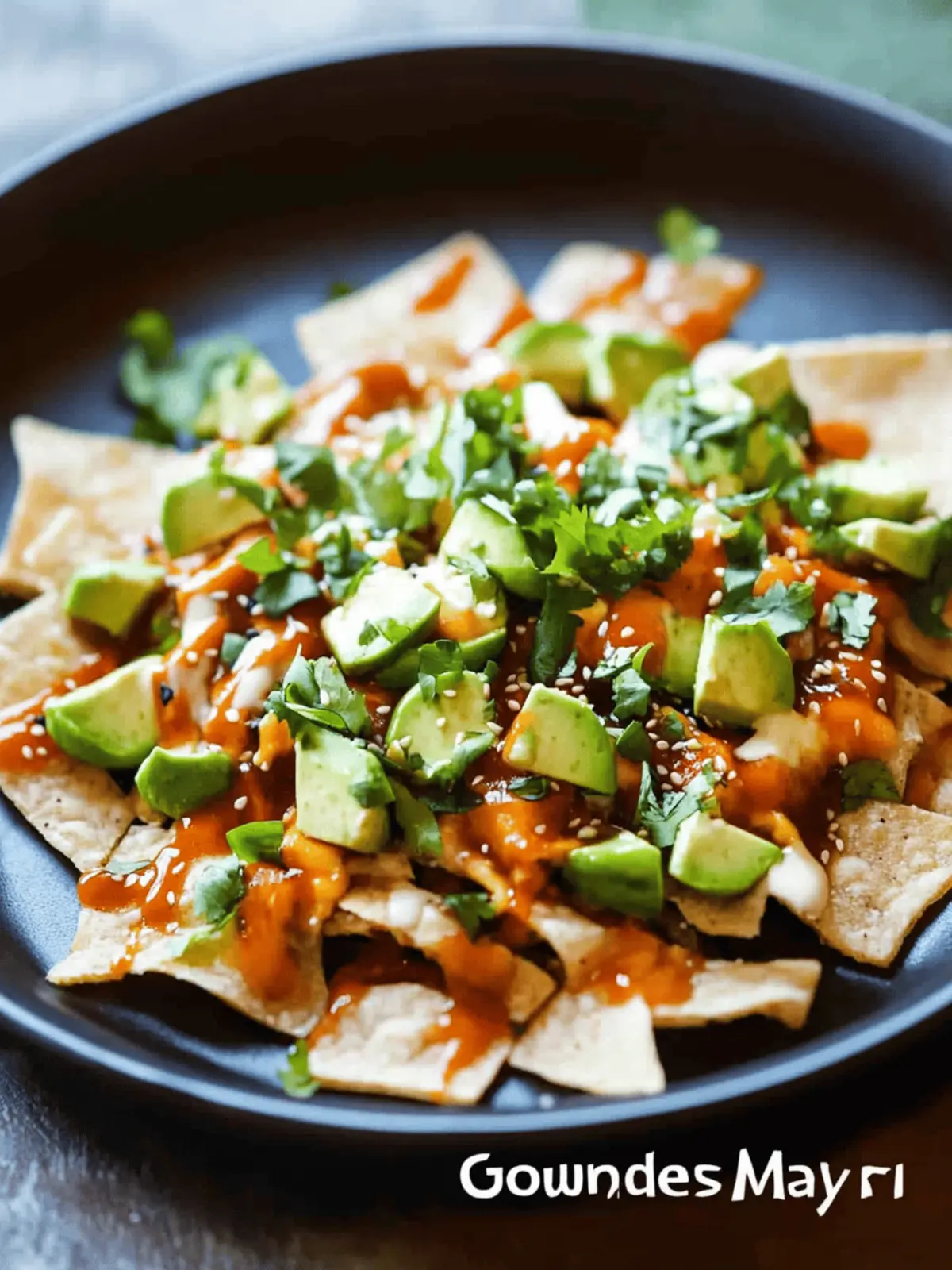Poke Nachos with Gochujang Mayo Sauce