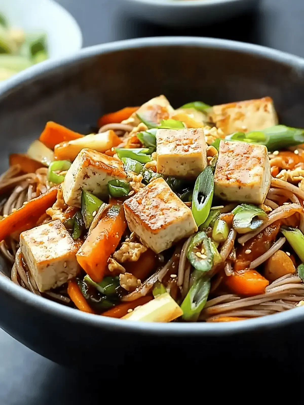 Tamarind Tofu with Vegetables and Soba
