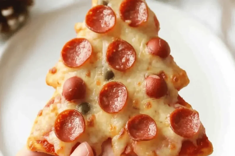 This Christmas Tree Pizza Is A Cute Christmas Dinner For Kids