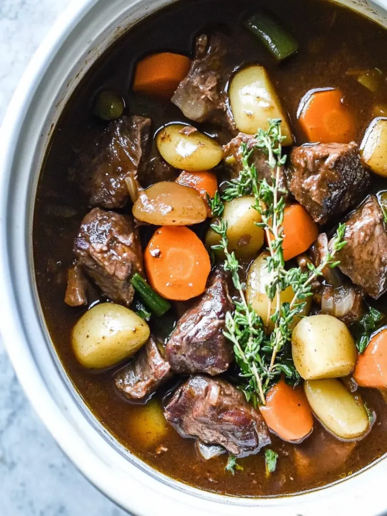 Crock Pot Beef Bourguignon: Effortless French Comfort Delight 4 Crock Pot Beef Bourguignon