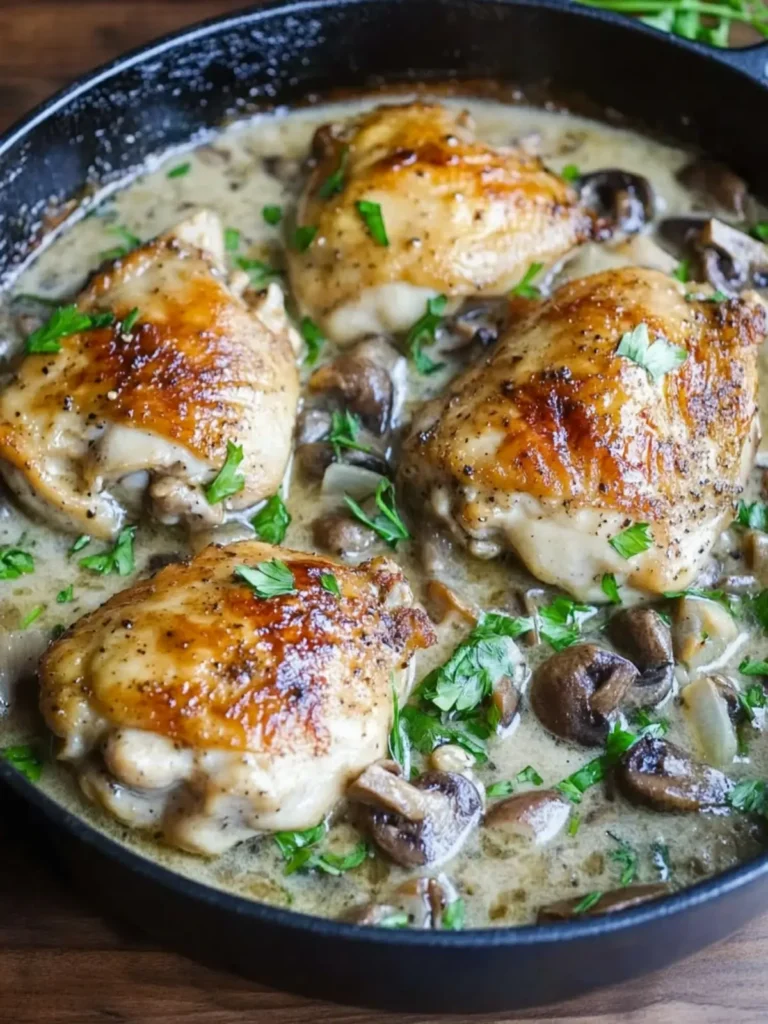Chicken Thighs Marsala