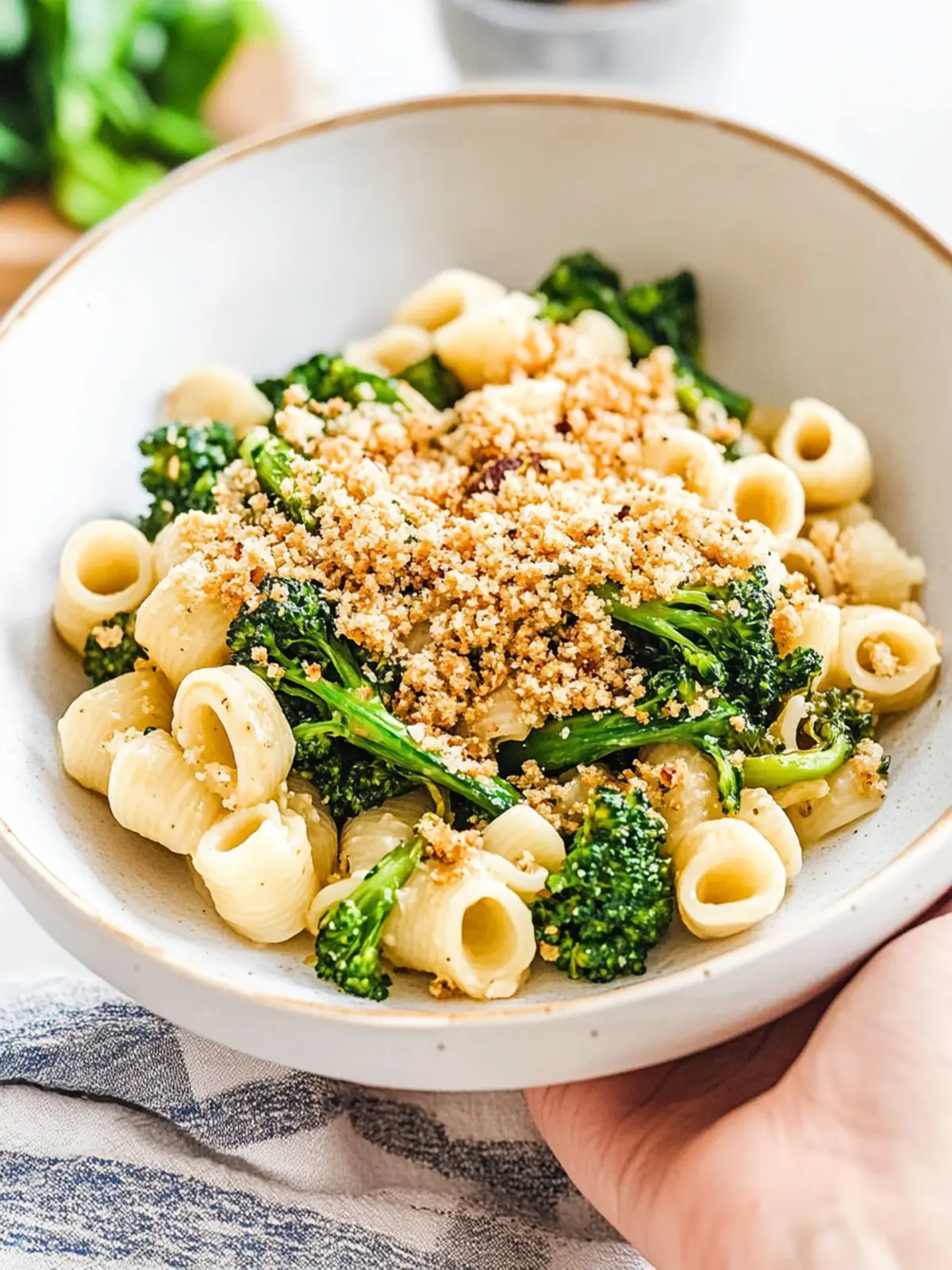 Pasta with Broccolini and Toasted Breadcrumbs