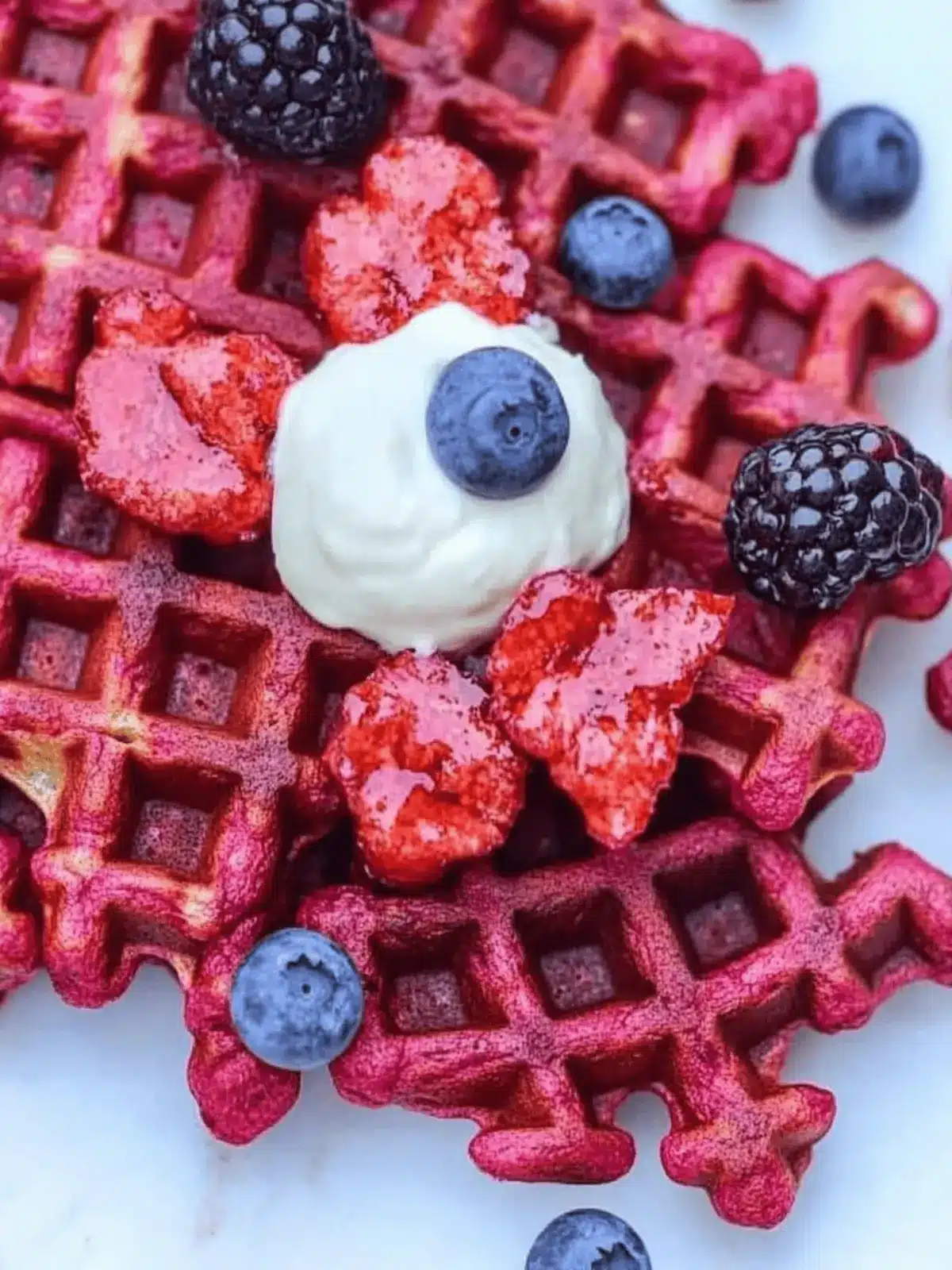 Delicious Beetroot Waffles: Colorful, Fluffy & Nutritious Treats 4 Beetroot Waffles