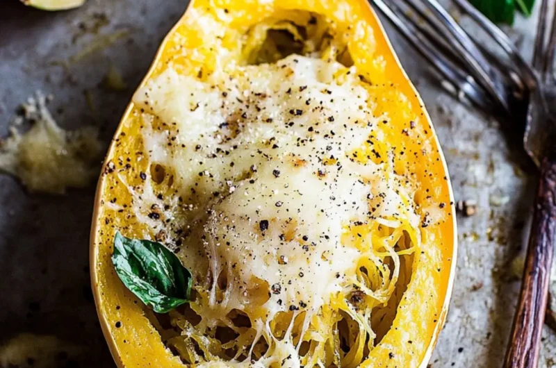 Cacio e Pepe Spaghetti Squash