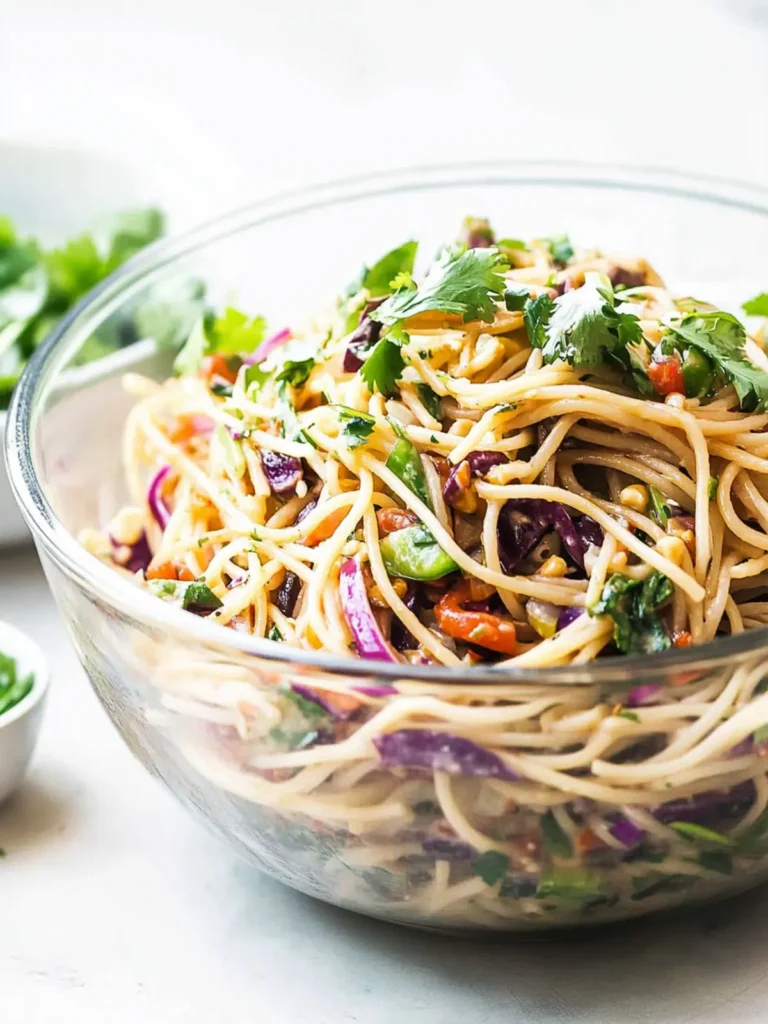 Thai Spaghetti Salad ~ a fan favorite pasta salad!