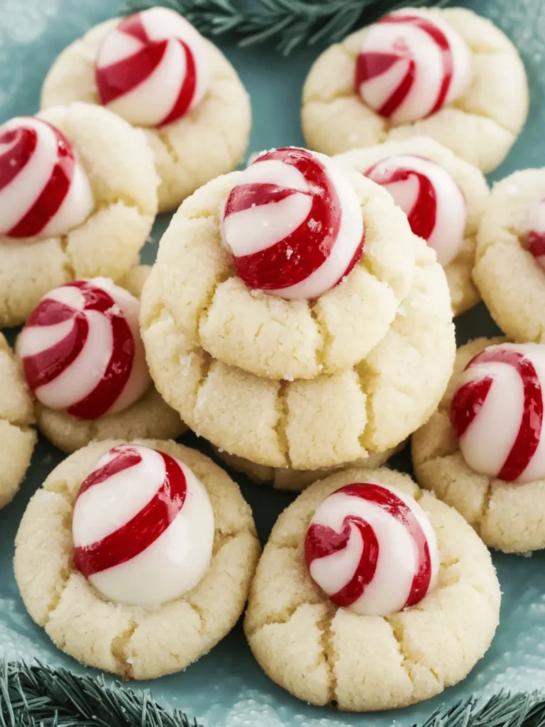 Peppermint Kiss Cookies