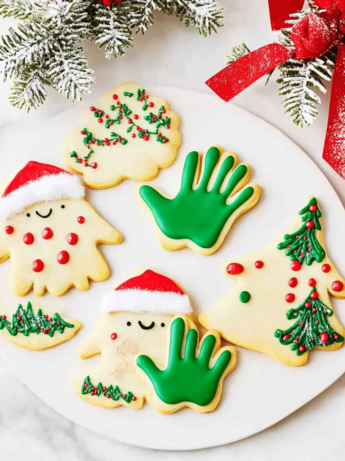 Fun Christmas Cookies: Easy Handprint Sugar Cookies for the Holidays 2 Fun Christmas Cookies | Handprint Sugar Cookies for the Holidays