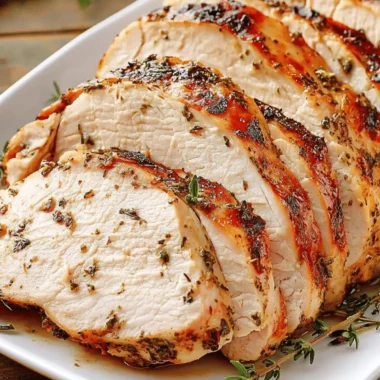 Air Fryer Garlic Herb Turkey Breast